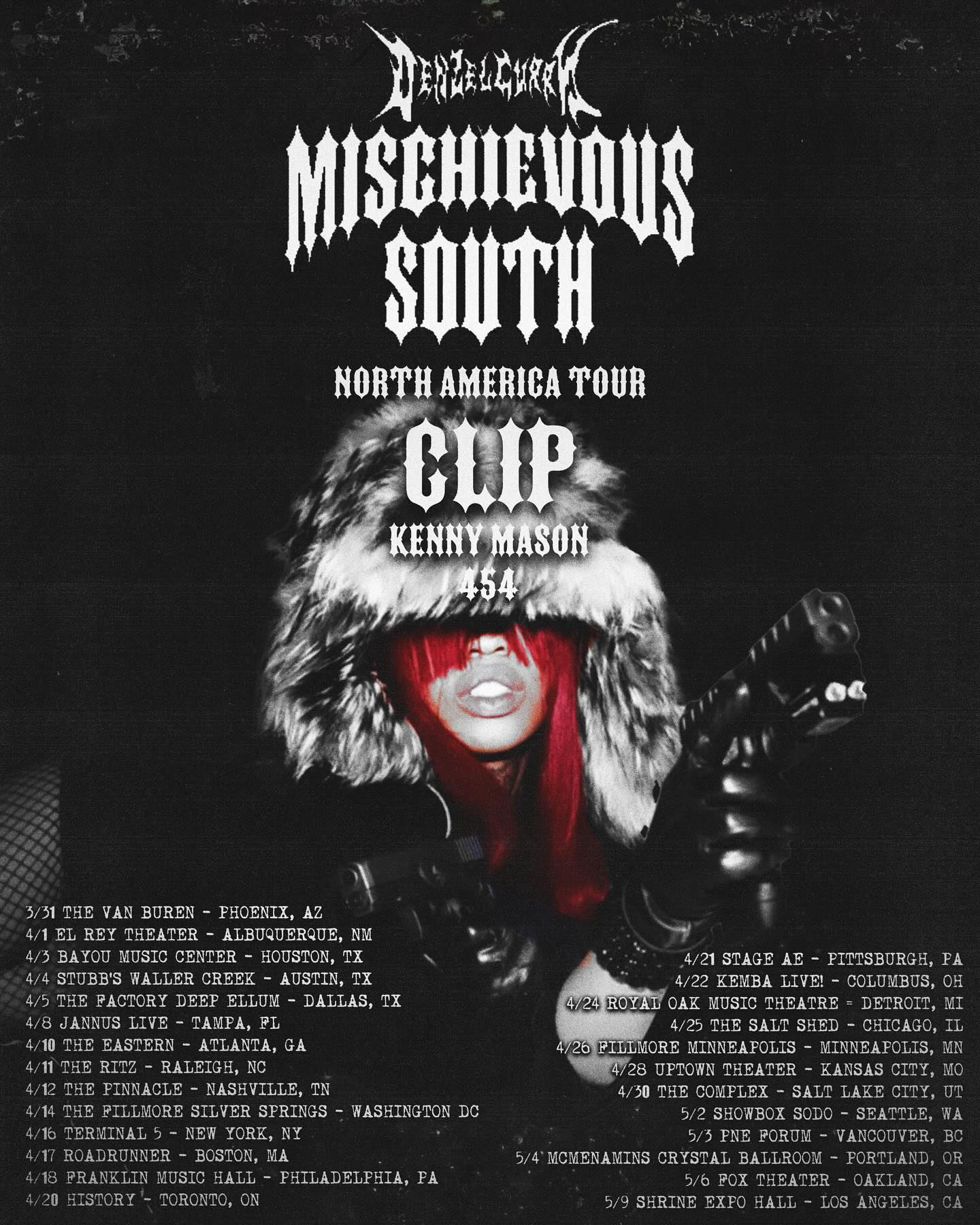 CLIP Mischievous South Tour Poster 2025